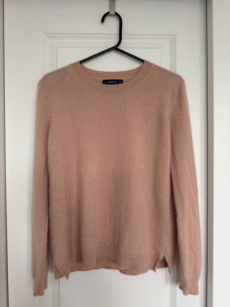Roundneck 100% Cashmere Sweater Knitwear Pink / Blush